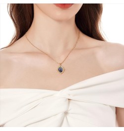 14K Gold Plated Pendant Necklace-Perfect gifts for women on special dates. red-orange $11.92 Necklaces