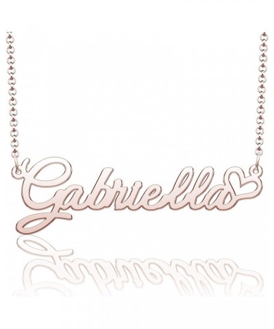 Personalized Name Necklace Heart Symbol Copper Jewelry for Girls Name Necklace for Women Gold Name Necklace Gabriella-Rose Go...