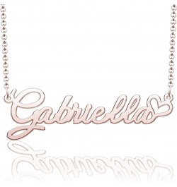 Personalized Name Necklace Heart Symbol Copper Jewelry for Girls Name Necklace for Women Gold Name Necklace Gabriella-Rose Go...