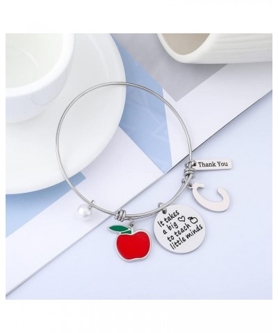 Teacher Appreciation Gifts Charm Bracelets, Stainless Steel Teacher Bracelet Teacher Gifts for Women Thank You Gifts Teacher ...