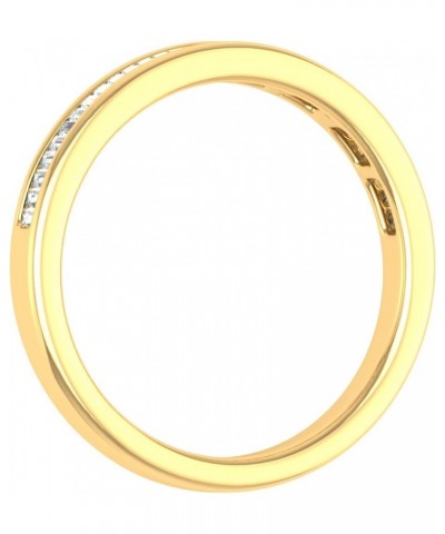 14K Gold Channel Set Baguette Diamond Wedding Band (1/4 carat) Yellow Gold $148.50 Bracelets