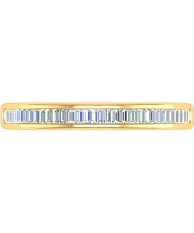 14K Gold Channel Set Baguette Diamond Wedding Band (1/4 carat) Yellow Gold $148.50 Bracelets