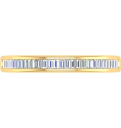 14K Gold Channel Set Baguette Diamond Wedding Band (1/4 carat) Yellow Gold $148.50 Bracelets