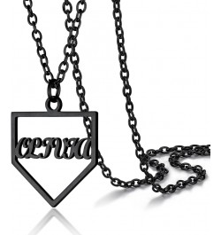 Baseball Basketball Volleyball Soccer Football Customized Necklace With Name Number, Engrave Text Backside, Sports Fan Neckla...