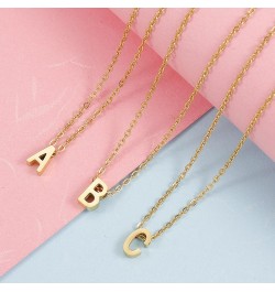 Initial Necklace 18K Gold Plated Copper Initial Necklace Dainty Personalized Letter Necklace Minimalist Delicate Small Monogr...