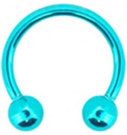 Titanium Horseshoe CBB Ring Nose Hoop Ear Cartilage Septum Choose Your Color 5/16" 18G Vibrant Teal $9.34 Body Jewelry