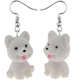 Lovely Dog Dangle Drop Animal Earrings Cute Animal Pet Puppy Earrings for Women Girl Gift-A $6.59 Earrings