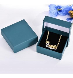 Name Necklace Personalized 18K Gold Plated Double Plated Name Necklace Custom Nameplate Necklace Personalized Birthday Gifts ...