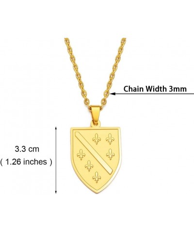 VUTRIEU2K Bosnians Pendant Necklaces Gold Color Silver Color Charm Bosna Jewelry Length: 60cm or 23.6 Inches Style 14 $8.75 N...