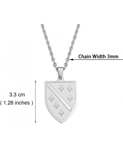 VUTRIEU2K Bosnians Pendant Necklaces Gold Color Silver Color Charm Bosna Jewelry Length: 60cm or 23.6 Inches Style 14 $8.75 N...