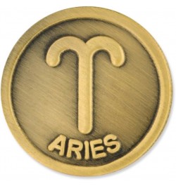 Antique Gold Zodiac Symbol Lapel Pin 5 Piece Gold Aries $12.76 Others