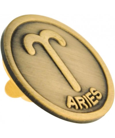 Antique Gold Zodiac Symbol Lapel Pin 5 Piece Gold Aries $12.76 Others