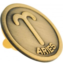 Antique Gold Zodiac Symbol Lapel Pin 5 Piece Gold Aries $12.76 Others