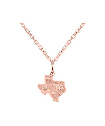 Dainty 14k Gold Texas Map Pendant Necklace, State Necklaces For Women, Texas Shaped Gifts, Travel Jewelry Availabie In Yellow...