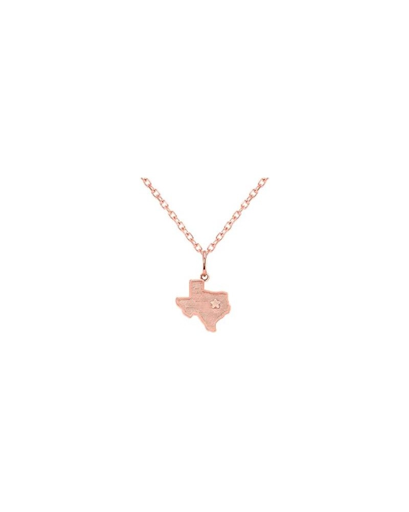 Dainty 14k Gold Texas Map Pendant Necklace, State Necklaces For Women, Texas Shaped Gifts, Travel Jewelry Availabie In Yellow...