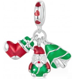 Christmas Charm 925 Sterling Silver Red Enamel Snowflake Love Christmas Tree Charms For Bracelets or Necklace Stocking $9.46 ...