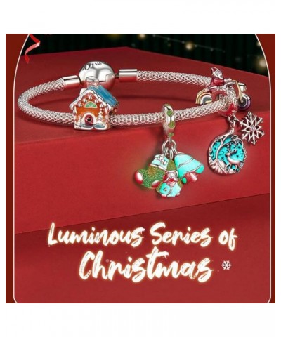 Christmas Charm 925 Sterling Silver Red Enamel Snowflake Love Christmas Tree Charms For Bracelets or Necklace Stocking $9.46 ...