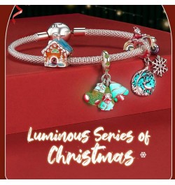 Christmas Charm 925 Sterling Silver Red Enamel Snowflake Love Christmas Tree Charms For Bracelets or Necklace Stocking $9.46 ...