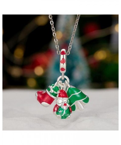 Christmas Charm 925 Sterling Silver Red Enamel Snowflake Love Christmas Tree Charms For Bracelets or Necklace Stocking $9.46 ...