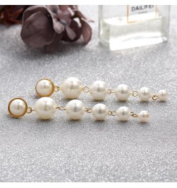 Long Tassel Pearl Dangle Earrings for Women Girls - Dangling Hanging Baroque Simulated Freshwater Pearl Drop Dangle EarringBr...