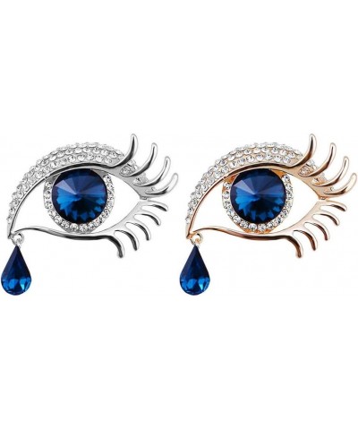 Tear Brooch Pin 2pcs & Pins Brooch Pins for Women Fashion es for Crafts Evil Eye Charm Lash Accessories Women's Hat Decor Ado...