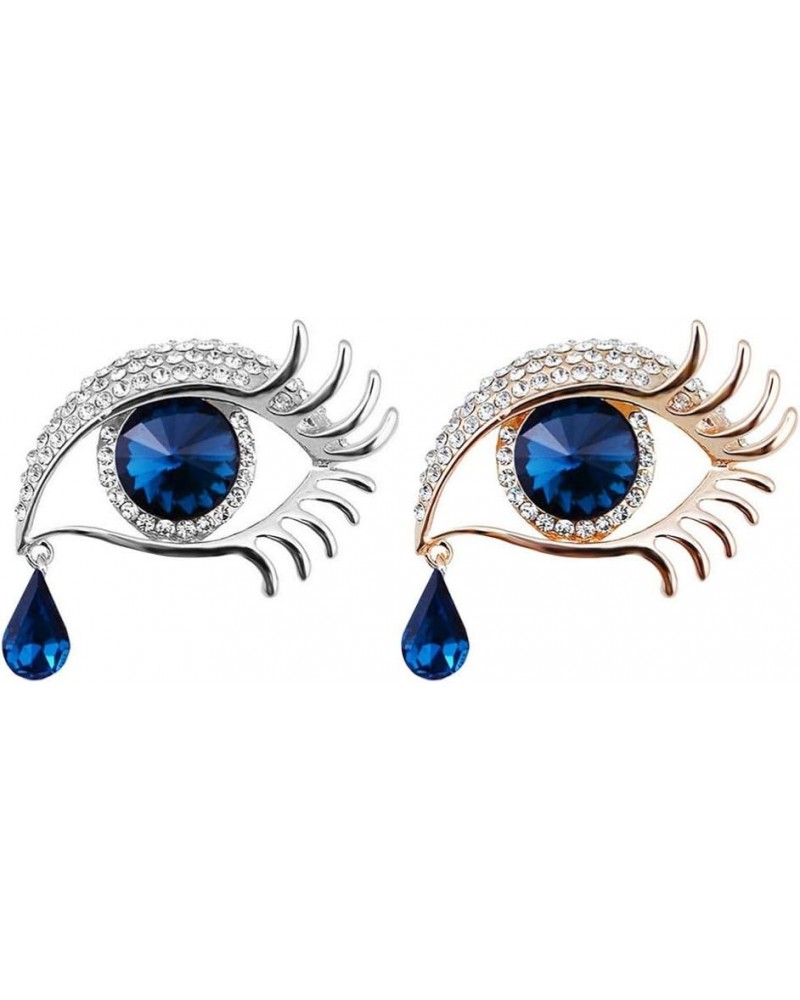 Tear Brooch Pin 2pcs & Pins Brooch Pins for Women Fashion es for Crafts Evil Eye Charm Lash Accessories Women's Hat Decor Ado...