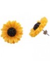 Flower Stud Earrings for Women Girls Cute Resin Daisy Stud Earrings,15mm $3.36 Earrings