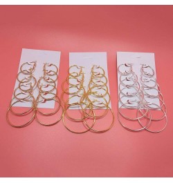 6 Pairs Circle Hoop Dangle Earrings Women Celebrity Eardrop Clothing Accessories, Valentines Costume Jewelry Gift for Women G...