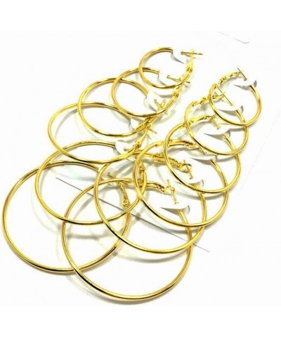 6 Pairs Circle Hoop Dangle Earrings Women Celebrity Eardrop Clothing Accessories, Valentines Costume Jewelry Gift for Women G...