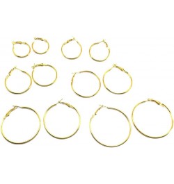 6 Pairs Circle Hoop Dangle Earrings Women Celebrity Eardrop Clothing Accessories, Valentines Costume Jewelry Gift for Women G...