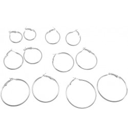 6 Pairs Circle Hoop Dangle Earrings Women Celebrity Eardrop Clothing Accessories, Valentines Costume Jewelry Gift for Women G...