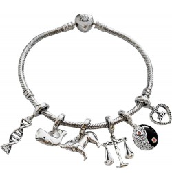 Howling Wolf 925 Sterling Silver Pendant Charm Bead For Pandora & Similar Charm Bracelets or Necklaces $17.60 Bracelets