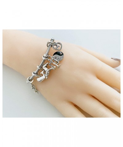 Howling Wolf 925 Sterling Silver Pendant Charm Bead For Pandora & Similar Charm Bracelets or Necklaces $17.60 Bracelets