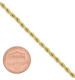 2mm-6mm 14k Yellow Gold Plated Twisted Rope Chain Necklace or Bracelet 30.0 Inches 2.8mm Necklace $22.26 Necklaces