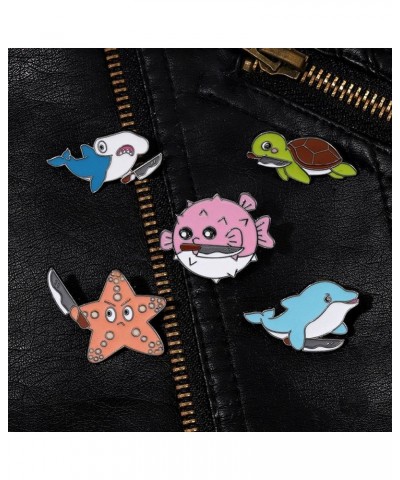 1/5/7pcs Save The Ocean Environmentalist Brooches & Pins, Cute Marine Protection Brooch, Protect The Earth Cartoon Brooch Pin...