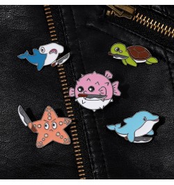 1/5/7pcs Save The Ocean Environmentalist Brooches & Pins, Cute Marine Protection Brooch, Protect The Earth Cartoon Brooch Pin...