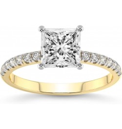 1 Carat - 5 Carat | IGI Certified Lab Grown Diamond Ring | 14K Or 18K in White, Yellow Or Rose Gold | Olivia Secret Halo Lab ...