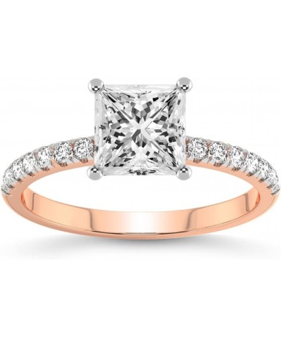 1 Carat - 5 Carat | IGI Certified Lab Grown Diamond Ring | 14K Or 18K in White, Yellow Or Rose Gold | Olivia Secret Halo Lab ...