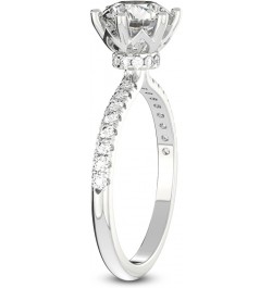 1 Carat - 5 Carat | IGI Certified Lab Grown Diamond Ring | 14K Or 18K in White, Yellow Or Rose Gold | Olivia Secret Halo Lab ...