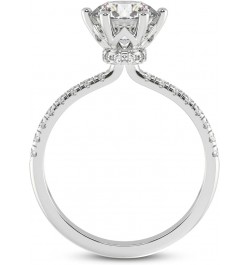 1 Carat - 5 Carat | IGI Certified Lab Grown Diamond Ring | 14K Or 18K in White, Yellow Or Rose Gold | Olivia Secret Halo Lab ...