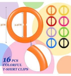 16 Pieces Tee Shirt Clips for Women Shirt Clips Shirt Ring 2 Inches, 8 Colors (Rainbow Style) Rainbow Style $7.83 Brooches & ...