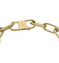 Women's Harlow Linear Texture Heart Gold-Tone Stainless Steel Station Bracelet, Color: Gold (Model: JF04658710) $47.00 Bracelets