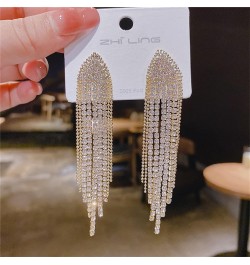 Rhinestone Earrings for Women Crystal Dangle Earrings Geometric Earrings Wedding Bridal Earrings Prom Dresses Jewelry for Gir...