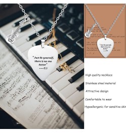 Music Quotes Guitar Pick Necklace for Women Guitar Pick Chain Necklace Music Necklace Outfits Jewelry Accessories Inspired Fa...