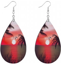 Fashion Copper Plated Silver Earring MDF Wood Drop/Leaf Lightweight Earrings Multi 37 $6.95 Earrings