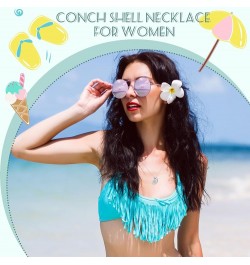 Conch Shell Necklace for Women Gold Shell Necklace Dainty Seashell Necklace Trendy Shell Choker Necklace Summer Beach Jewelry...