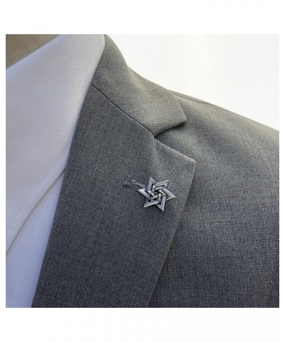 Horse Head Brooch Cross Animal Badge Men's Suit Clothing Shirt Vintage Pin Banquet Metal Iris Star of David Lapel 8 - Hexagra...