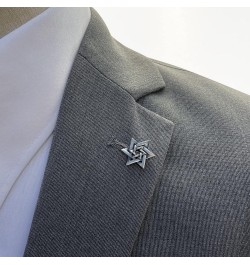 Horse Head Brooch Cross Animal Badge Men's Suit Clothing Shirt Vintage Pin Banquet Metal Iris Star of David Lapel 8 - Hexagra...