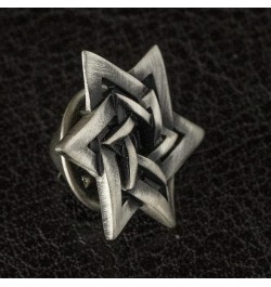 Horse Head Brooch Cross Animal Badge Men's Suit Clothing Shirt Vintage Pin Banquet Metal Iris Star of David Lapel 8 - Hexagra...