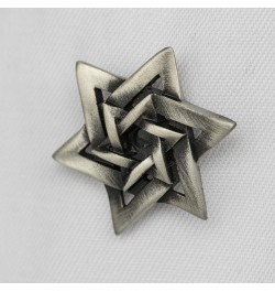 Horse Head Brooch Cross Animal Badge Men's Suit Clothing Shirt Vintage Pin Banquet Metal Iris Star of David Lapel 8 - Hexagra...